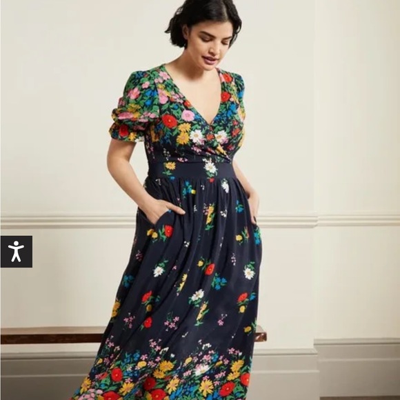 Boden Dresses & Skirts - Boden Tessa Maxi Dress, size 4, navy floral, NWT